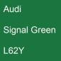 Preview: Audi, Signal Green, L62Y.